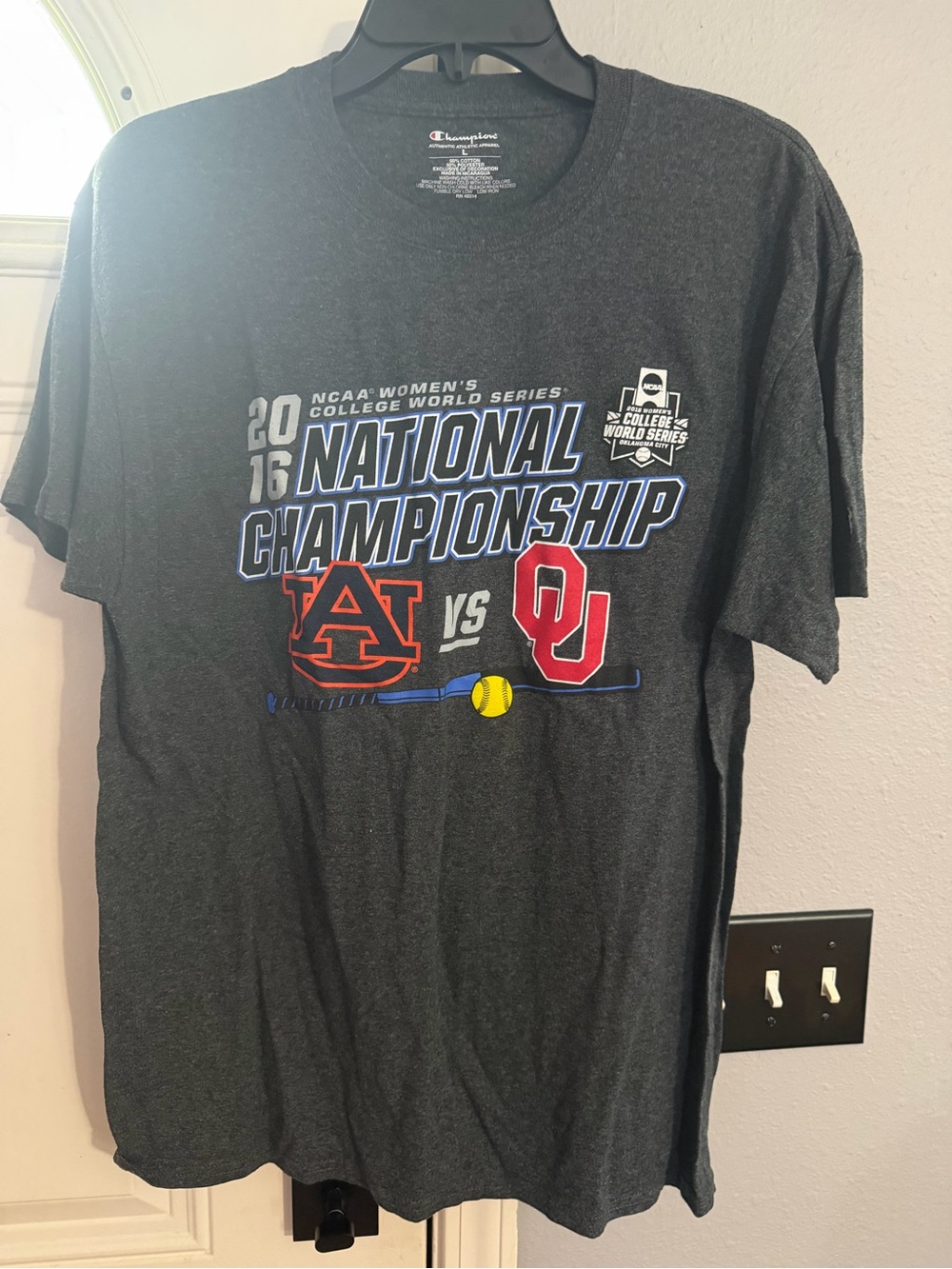 WCWS 2016 National Championship Auburn vs OU T-Shirt